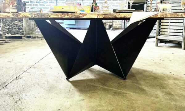 pietement acier origami table jimmy artwood