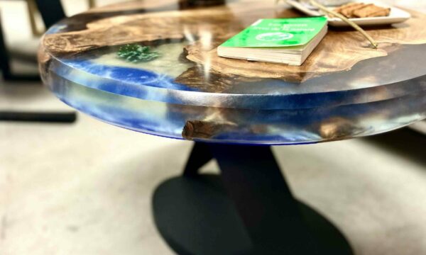 table basse bois resine sur mesure jimmy artwood