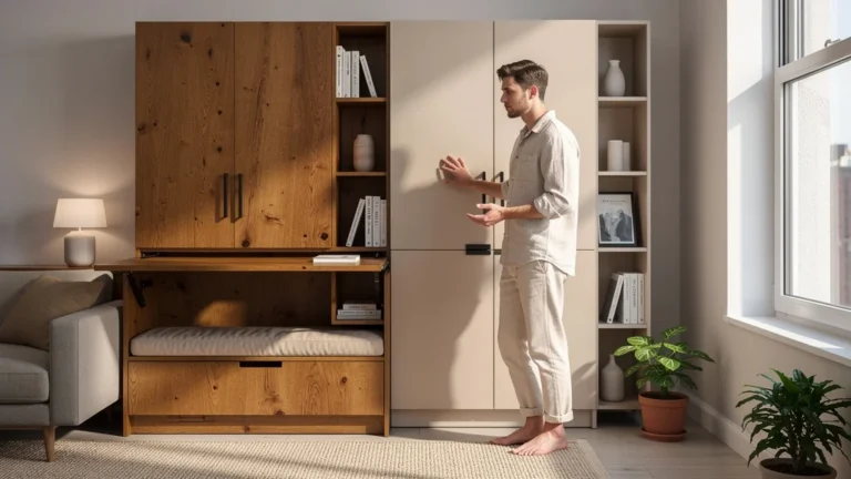 Meuble fonctionnel en petit appart : comparaison bois massif ou MDF